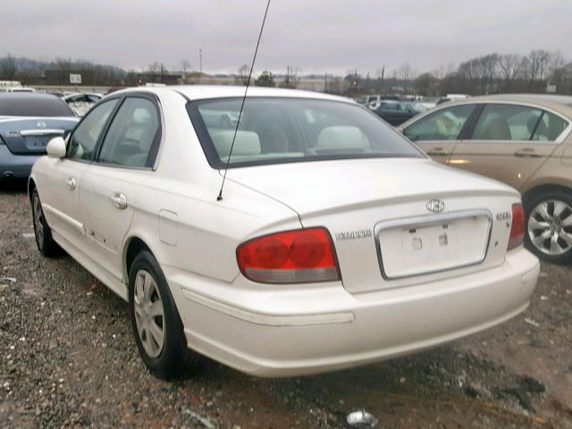 KMHWF25H34A057520 - 2004 HYUNDAI SONATA GL WHITE photo 3