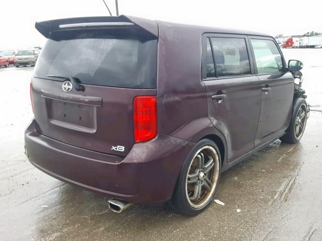 JTLKE50E681037034 - 2008 TOYOTA XB BURGUNDY photo 4