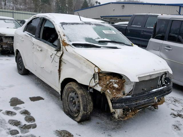 KL1TD56E89B659227 - 2009 CHEVROLET AVEO LS WHITE photo 1