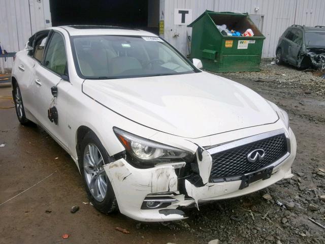 JN1EV7AR8HM839429 - 2017 INFINITI Q50 PREMIU WHITE photo 1