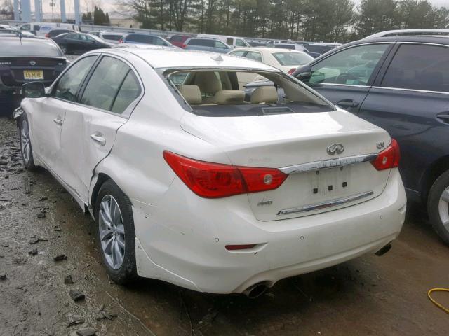 JN1EV7AR8HM839429 - 2017 INFINITI Q50 PREMIU WHITE photo 3