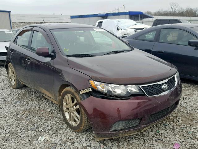 KNAFU4A26B5391065 - 2011 KIA FORTE EX BURGUNDY photo 1