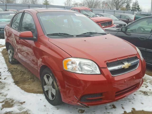 KL1TD5DE2AB073629 - 2010 CHEVROLET AVEO LS RED photo 1