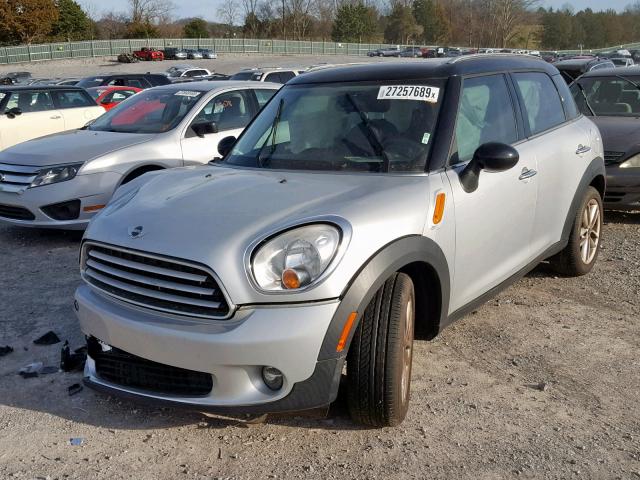 WMWZB3C57BWH94912 - 2011 MINI COOPER COU SILVER photo 2