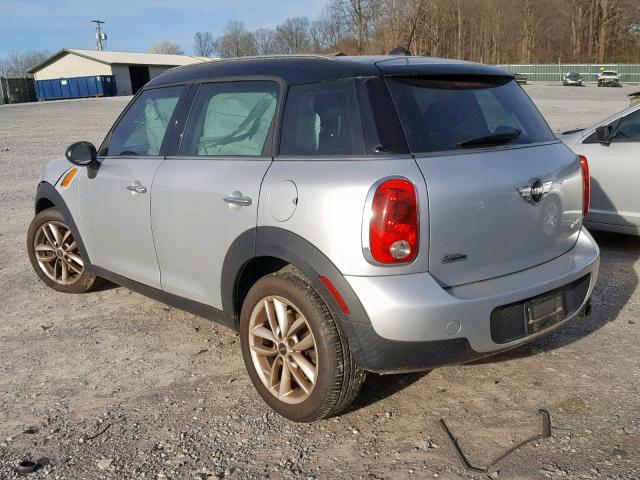 WMWZB3C57BWH94912 - 2011 MINI COOPER COU SILVER photo 3