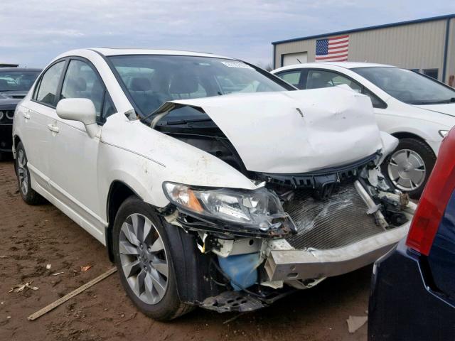 1HGFA16939L005676 - 2009 HONDA CIVIC EXL WHITE photo 1