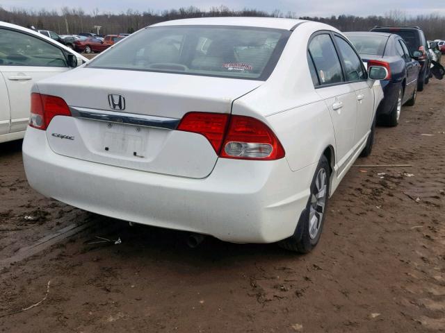 1HGFA16939L005676 - 2009 HONDA CIVIC EXL WHITE photo 4