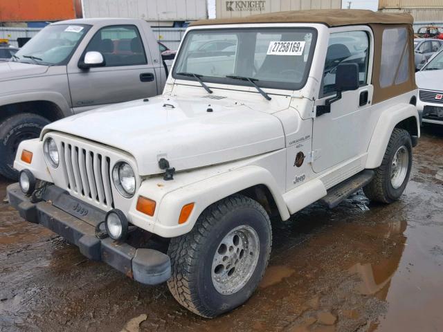 1J4FY49SXWP722729 - 1998 JEEP WRANGLER / WHITE photo 2