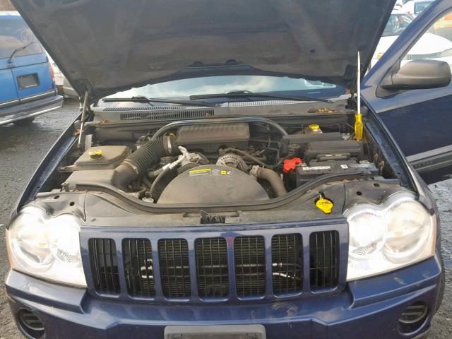 1J4GR48K86C176894 - 2006 JEEP GRAND CHER BLUE photo 7