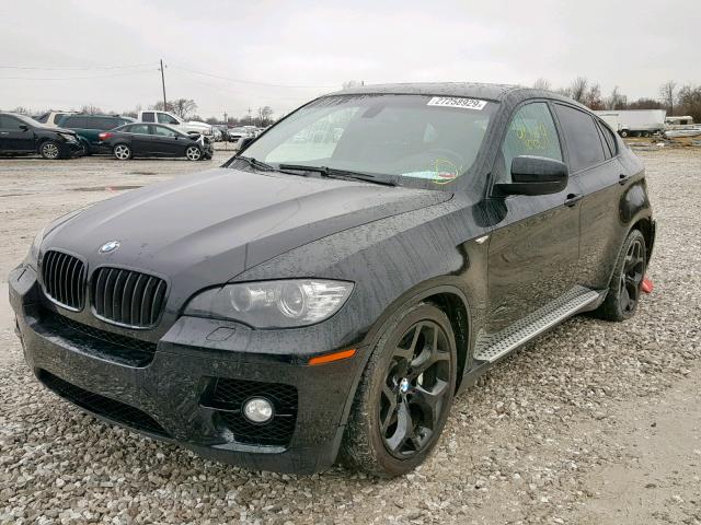 5UXFG83599LZ93620 - 2009 BMW X6 BLACK photo 2