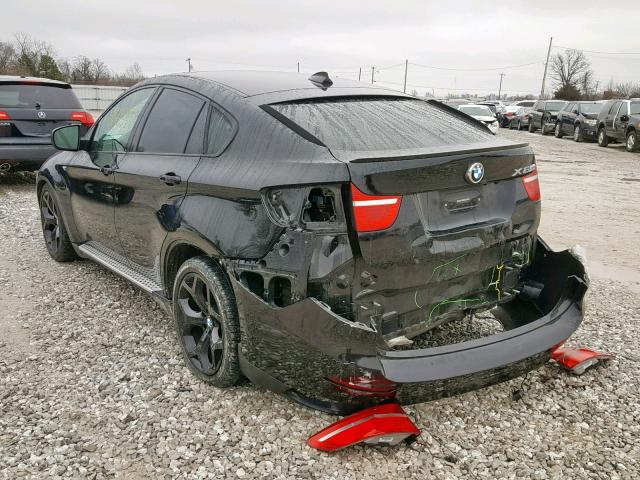 5UXFG83599LZ93620 - 2009 BMW X6 BLACK photo 3