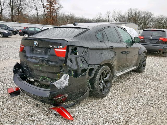 5UXFG83599LZ93620 - 2009 BMW X6 BLACK photo 4