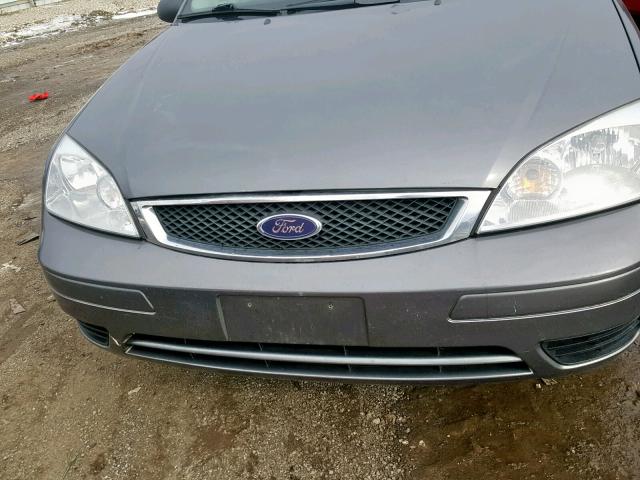 1FAFP34N37W346666 - 2007 FORD FOCUS ZX4 GRAY photo 9