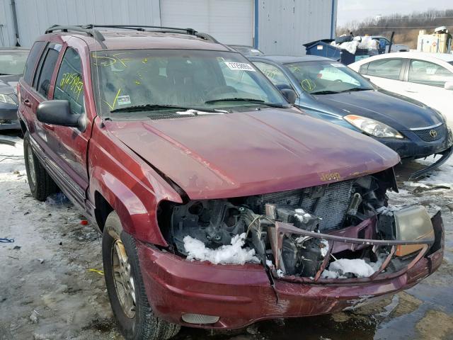 1J4GX58N03C578250 - 2003 JEEP GRAND CHER MAROON photo 1