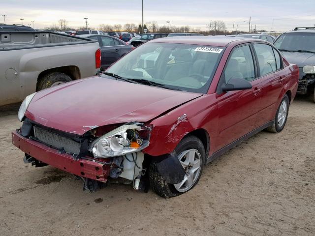 1G1ZT52844F166998 - 2004 CHEVROLET MALIBU LS RED photo 2