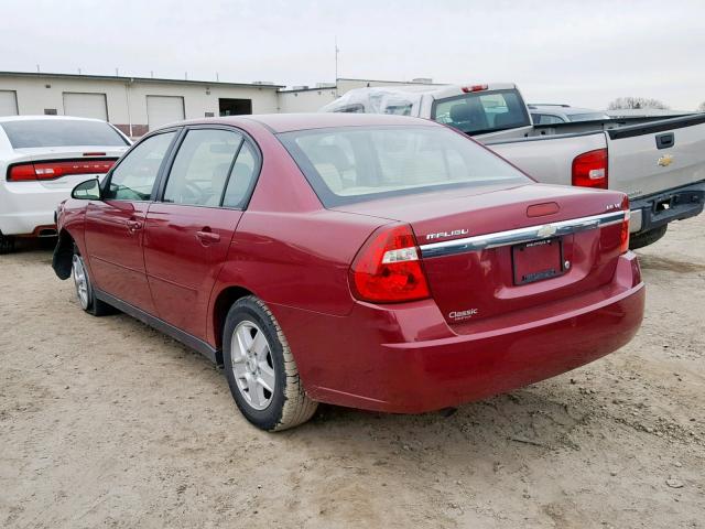 1G1ZT52844F166998 - 2004 CHEVROLET MALIBU LS RED photo 3