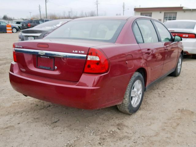 1G1ZT52844F166998 - 2004 CHEVROLET MALIBU LS RED photo 4