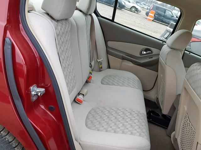 1G1ZT52844F166998 - 2004 CHEVROLET MALIBU LS RED photo 6