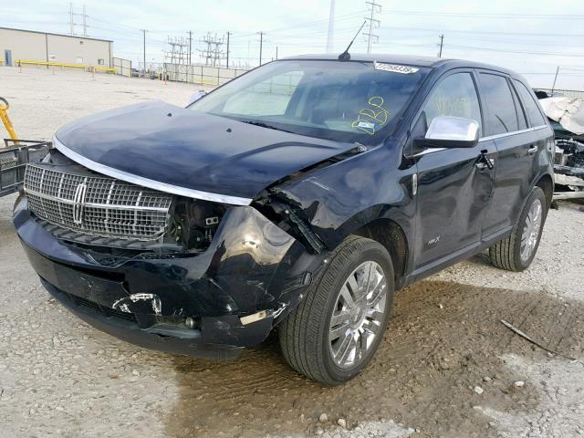 2LMDU88C69BJ04555 - 2009 LINCOLN MKX BLACK photo 2