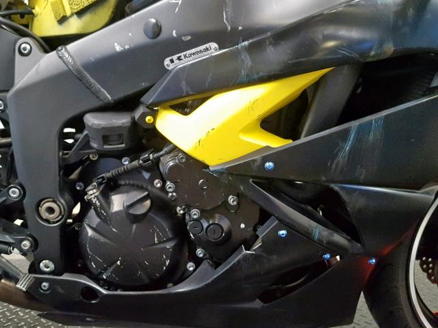 JKAZX4R12CA037369 - 2012 KAWASAKI ZX600 R YELLOW photo 5