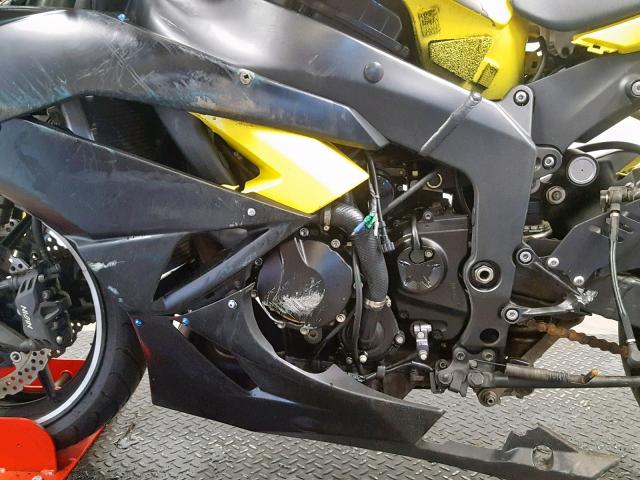 JKAZX4R12CA037369 - 2012 KAWASAKI ZX600 R YELLOW photo 6