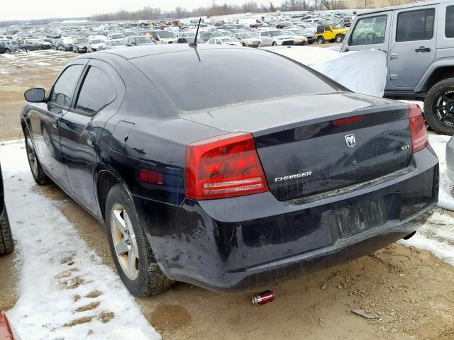 2B3KA33G38H170264 - 2008 DODGE CHARGER SX BLACK photo 3