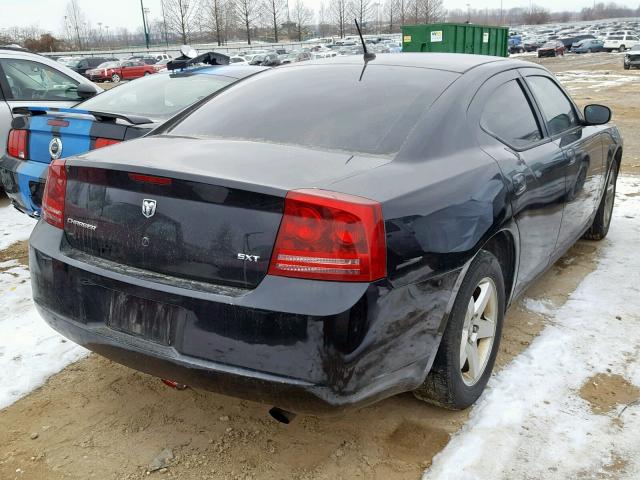 2B3KA33G38H170264 - 2008 DODGE CHARGER SX BLACK photo 4