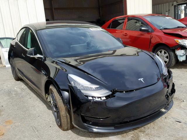 5YJ3E1EB2JF127740 - 2018 TESLA MODEL 3 BLACK photo 1