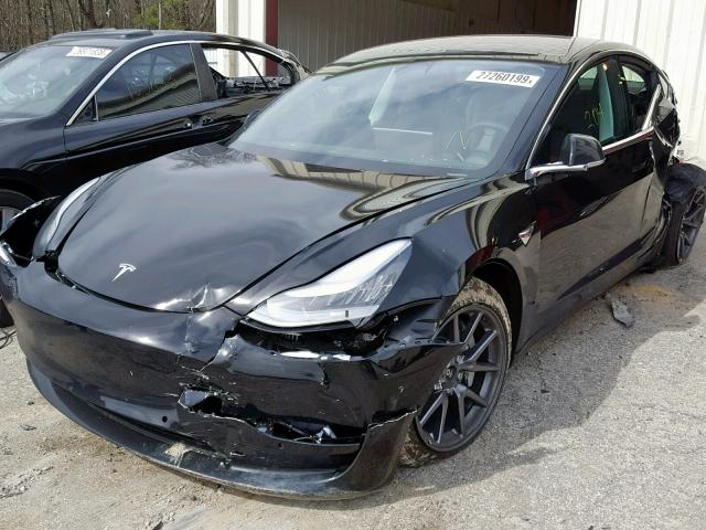 5YJ3E1EB2JF127740 - 2018 TESLA MODEL 3 BLACK photo 2