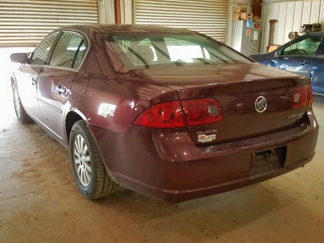 1G4HP57257U170825 - 2007 BUICK LUCERNE CX BURGUNDY photo 3