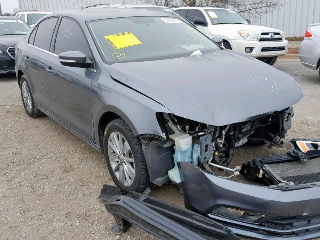 3VW3A7AJ7FM319196 - 2015 VOLKSWAGEN JETTA TDI GRAY photo 1