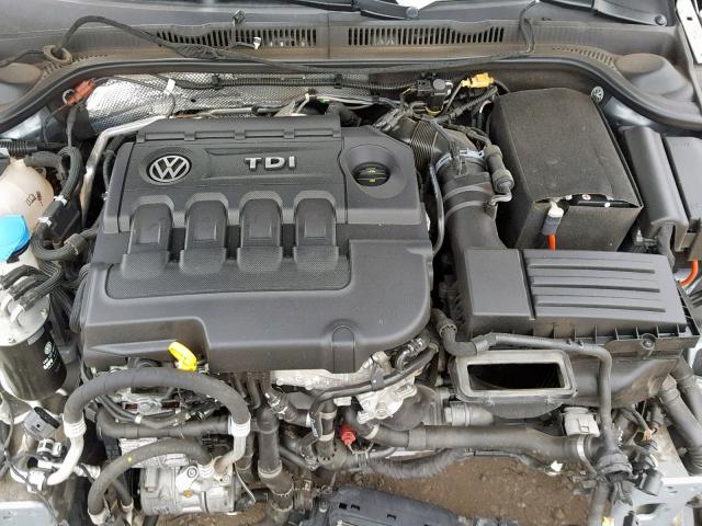 3VW3A7AJ7FM319196 - 2015 VOLKSWAGEN JETTA TDI GRAY photo 7