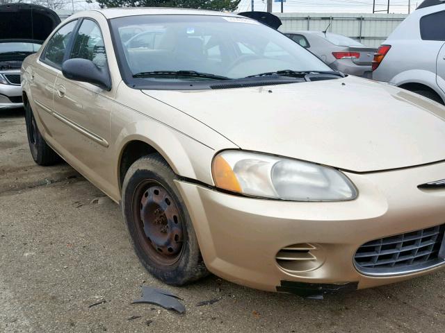 1C3EL46X21N540404 - 2001 CHRYSLER SEBRING LX TAN photo 9