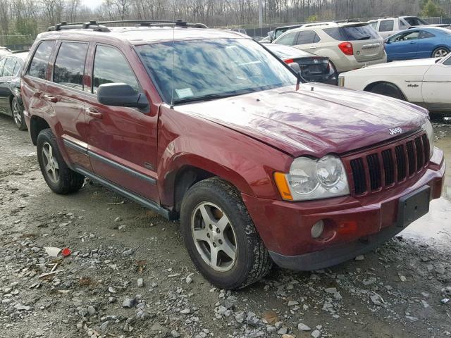 1J8HR48P37C697022 - 2007 JEEP GRAND CHER BURGUNDY photo 1