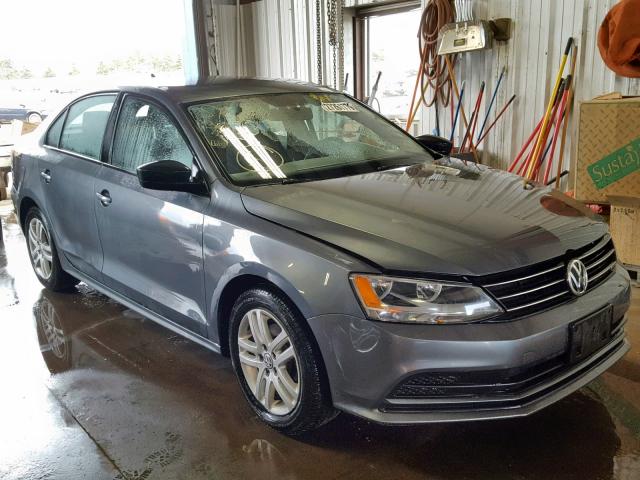 3VW2K7AJ7FM244234 - 2015 VOLKSWAGEN JETTA BASE GRAY photo 1