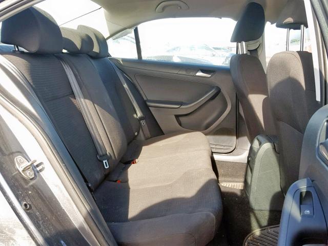 3VW2K7AJ7FM244234 - 2015 VOLKSWAGEN JETTA BASE GRAY photo 6