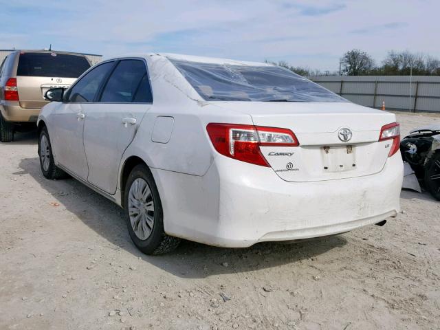4T4BF1FK8DR290509 - 2013 TOYOTA CAMRY L 白色 照片 3