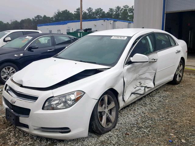 1G1ZC5EU0CF136338 - 2012 CHEVROLET MALIBU 1LT თეთრი ფოტო 2