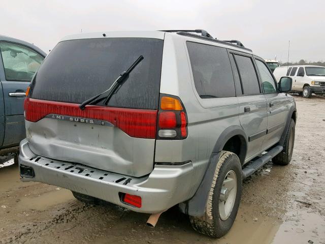 JA4MT31H2YP027762 - 2000 MITSUBISHI MONTERO SP GRAY photo 4