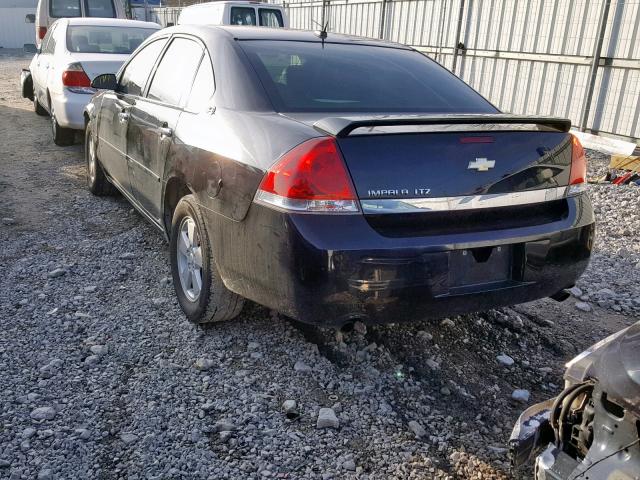 2G1WU58R179283564 - 2007 CHEVROLET IMPALA LTZ BLACK photo 3