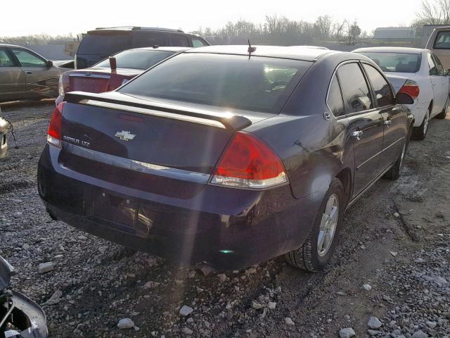 2G1WU58R179283564 - 2007 CHEVROLET IMPALA LTZ BLACK photo 4