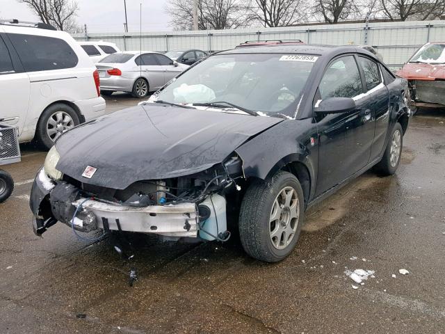 1G8AN12F83Z199614 - 2003 SATURN ION LEVEL BLACK photo 2