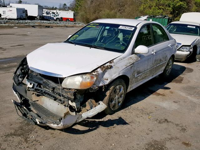 KNAFE121X85497710 - 2008 KIA SPECTRA EX WHITE photo 2