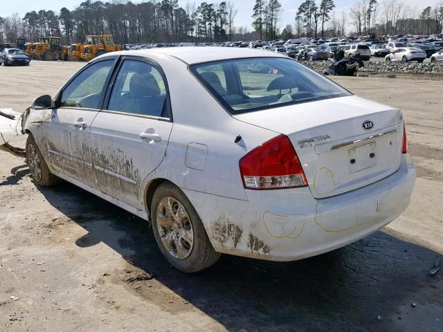 KNAFE121X85497710 - 2008 KIA SPECTRA EX WHITE photo 3