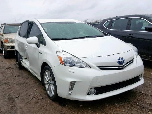 JTDZN3EU3C3143128 - 2012 TOYOTA PRIUS V WHITE photo 1