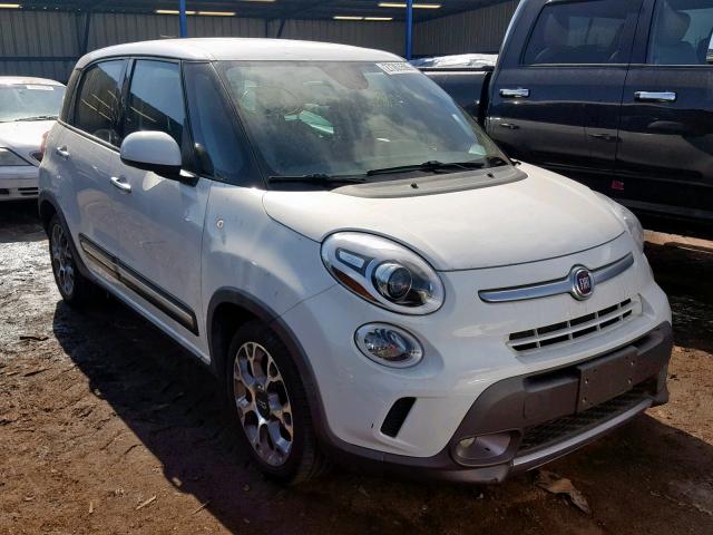 ZFBCFADH7EZ021127 - 2014 FIAT 500L TREKK WHITE photo 1