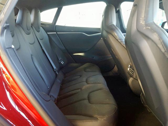 5YJSA1E23GF143994 - 2016 TESLA MODEL S RED photo 6