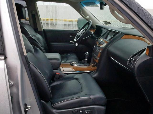 JN8AZ2NC0B9301282 - 2011 INFINITI QX56 SILVER photo 5