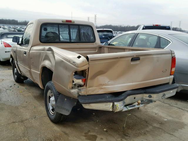 1FTCR10A1TUA46628 - 1996 FORD RANGER BEIGE photo 3