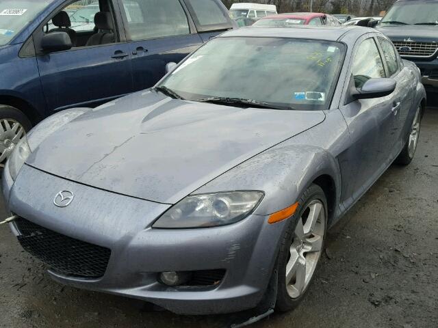 JM1FE17N750159835 - 2005 MAZDA RX8 GRAY photo 2